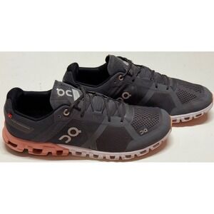On Running Cloudflow Charcoal Grey Rose Pink Womens Running Shoes Size 11 W11